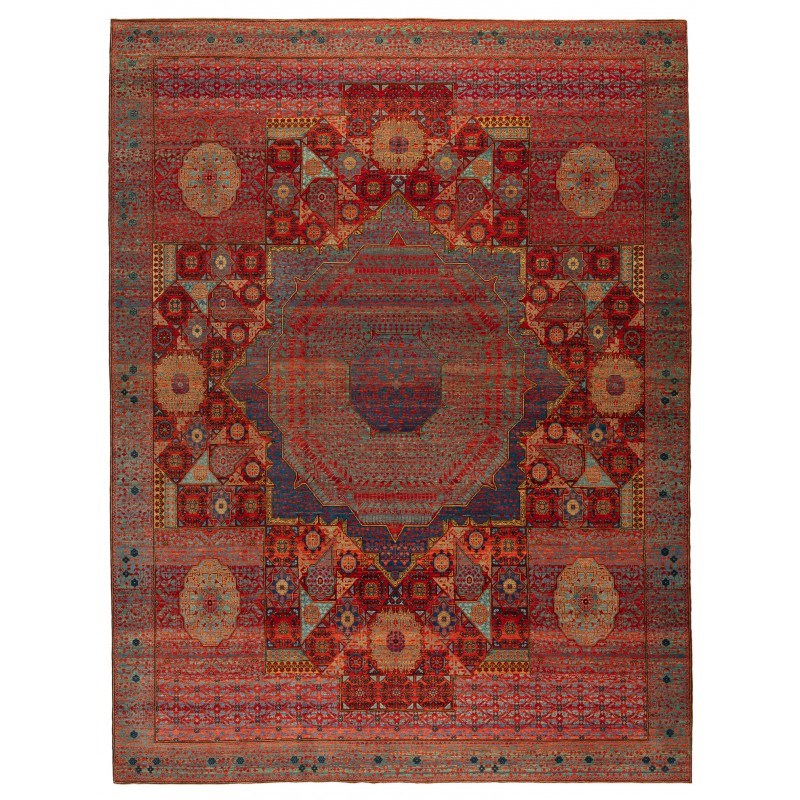 マムルークの中央に星のある絨毯 Mamluk Rug with Central Star