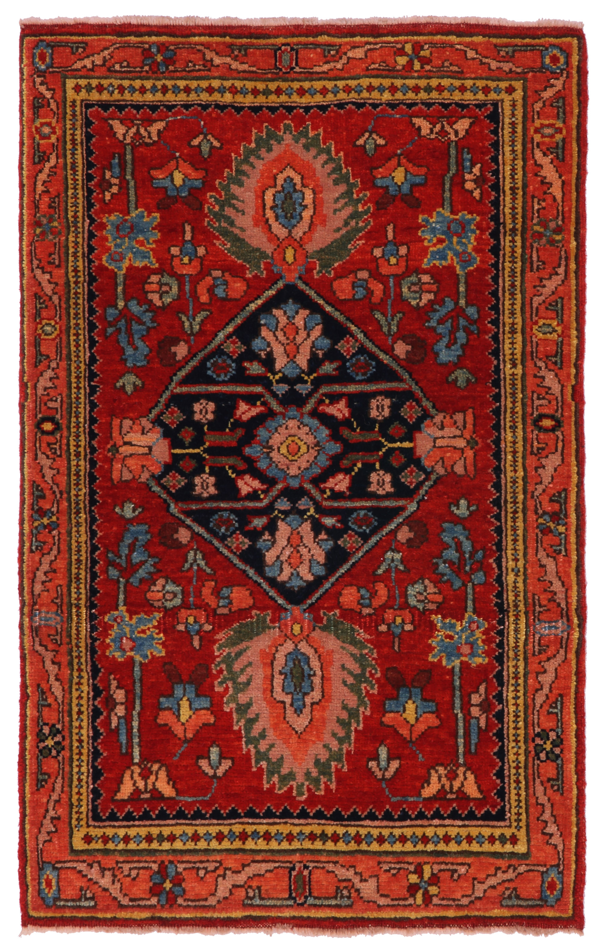 ジェロウス・ビジャール・ワギーレスメダリオン絨毯 Gerous Bidjar Wagireh Medallion Rug 青山キリムハウス ペルシャ絨毯  トルコ絨毯キリム専門店 C50267