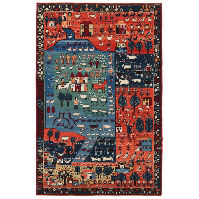 Azeri Folk Life rug